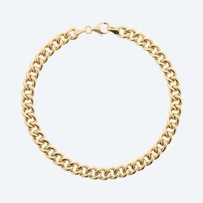 Panzerarmband 585 Gelbgold