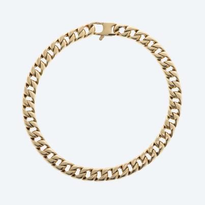 Panzerarmband 585 Gelbgold