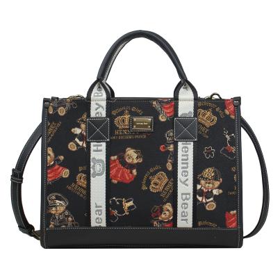 Henney Bear Henkeltasche schwarz/multicolor