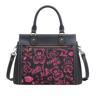 Henney Bear Henkeltasche schwarz/multicolor