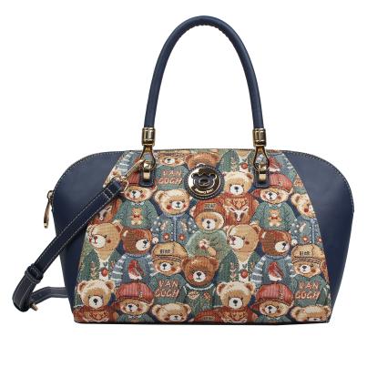 Henney Bear Henkeltasche blau/multicolor