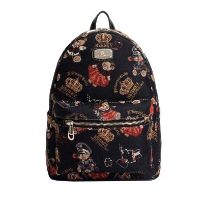 Henney Bear Rucksack schwarz/multicolor