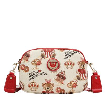 Henney Bear Umhängetasche rot/multicolor