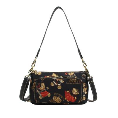 Henney Bear Umhängetasche schwarz/multicolor