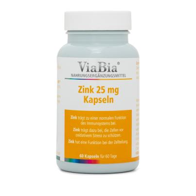 ViaBia Zink 25mg 60 Kapseln