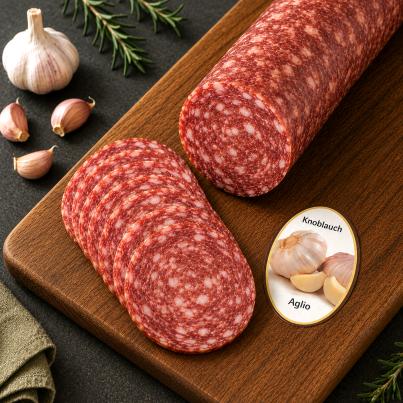Berghüttensalami Knoblauch