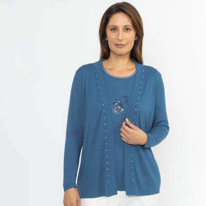 RÖSSLER SELECTION Damen-Shirt petrol