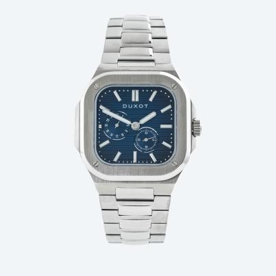 DUXOT Automatikuhr "Quadrata" blau