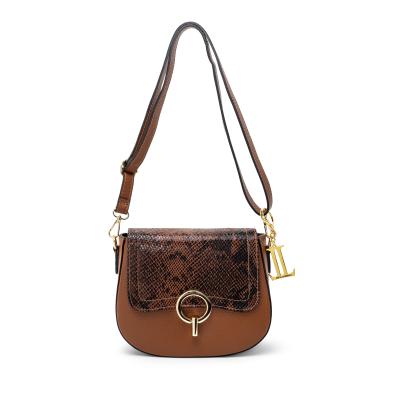 Luca Lorenzo Umhängetasche cognac/snake