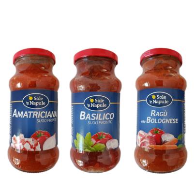 SRagu Bolognese, Bascilico, Amatriciana