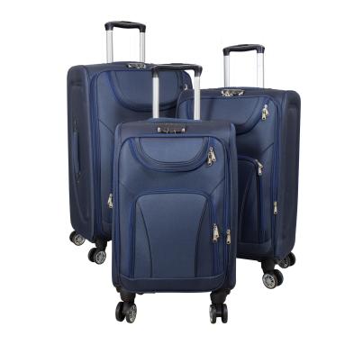 3-teiliges Nylon-Kofferset 'Maribor' blau