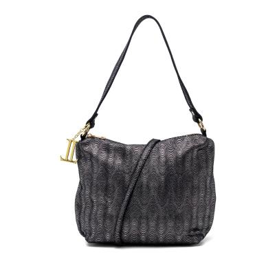 Luca Lorenzo Schultertasche schwarz metallic
