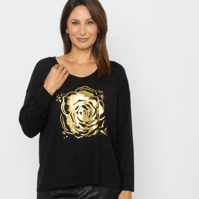 Signature Collection by Heike S. Pullover schwarz