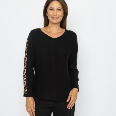 Signature Collection by H. S. Pullover schwarz