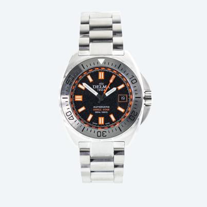 DELMA Herrenuhr "Shellstar Automatik" schwarz