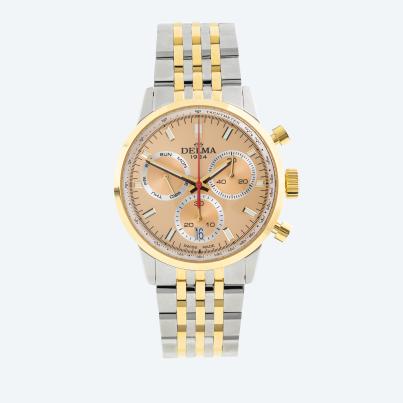 DELMA Continental Racing Quarz Day-Date kupfer
