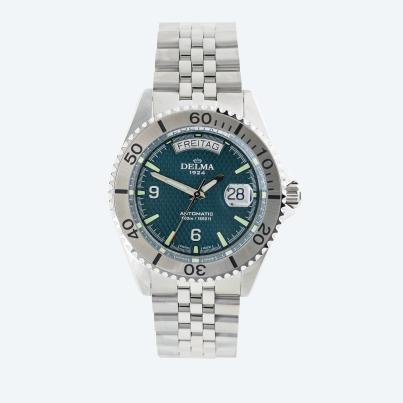 DELMA Herrenuhr "Santiago Automatik" petrol
