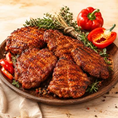 Schweinenackensteaks Paprika