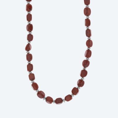 Collier Jaspis rot