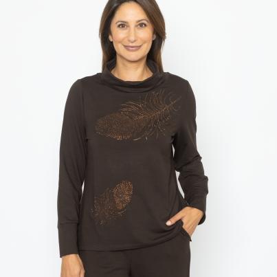 Lounge Collection by H. Schuberth Sweatshirt braun
