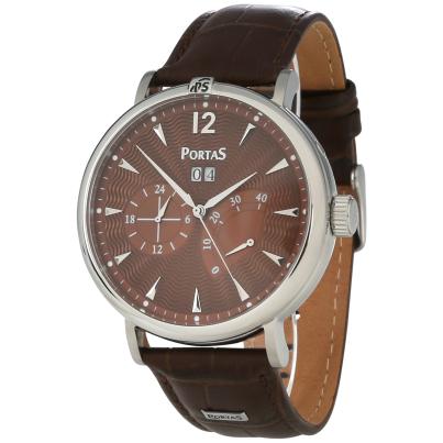 PortaS Herren-Automatikuhr "Hevelius" braun