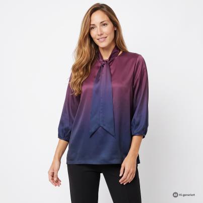 TRENDS by J. Leibfried Satinbluse mit Verlauf