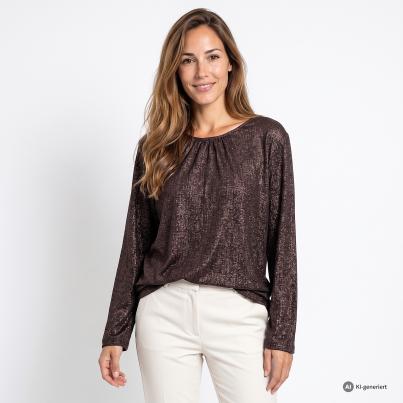 TRENDS by J. Leibfried Bluse schwarz/roségold