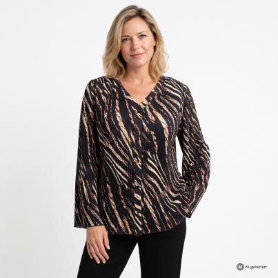 TRENDS by J. Leibfried Plisseebluse multicolor