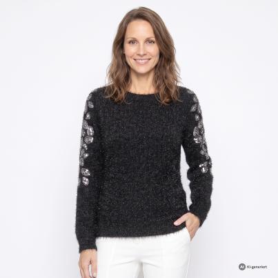 CHRISTIAN MATERNE Damen-Pullover schwarz