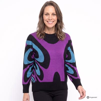 CHRISTIAN MATERNE Damen-Pullover multicolor