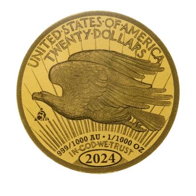Goldmünze "Double Eagle" 1/1000 oz. Feingold