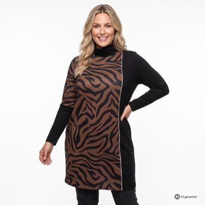 sophistical Women Longshirt schwarz/braun