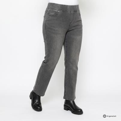 sophistical Women Jeans Wide grau