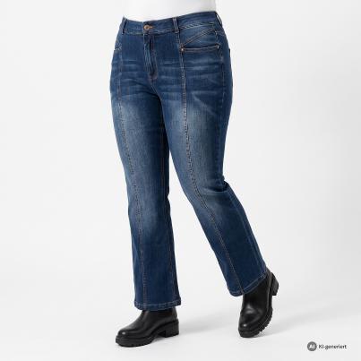 sophistical Women Jeans Wide blau
