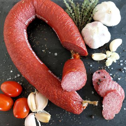 Knoblauchsalami Ring