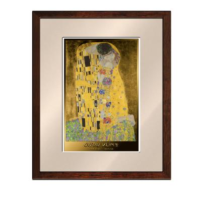 Gustav Klimt "Der Kuss im Rahmen"