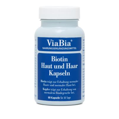 ViaBia Biotin Haut und Haar 60 Kapseln