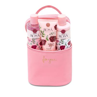 AURORA Pflege-Set Rosa mit Kosmetiktasche
