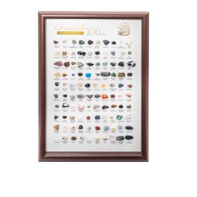 100 Mineralien im Bilderrahmen