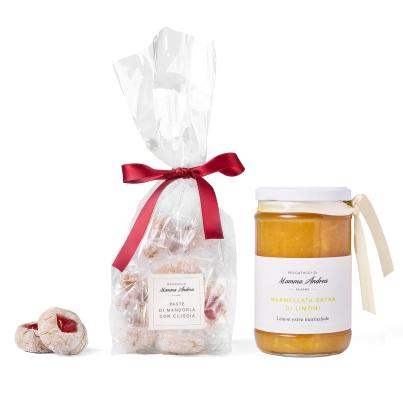 Zitronen Set mit Gebäck und Marmelade