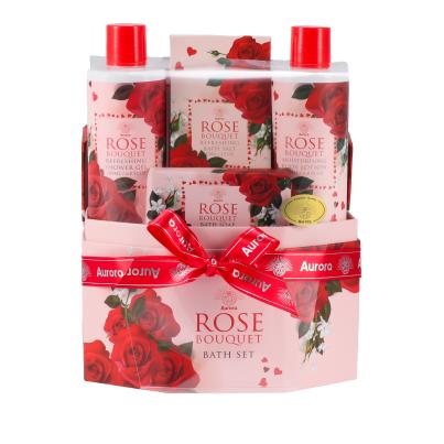 AURORA ROSA Box Bouqet Pflege-Set 4-teilig