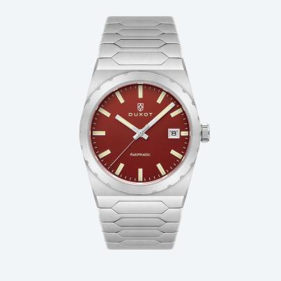 DUXOT Automatikuhr "Taranto" rot
