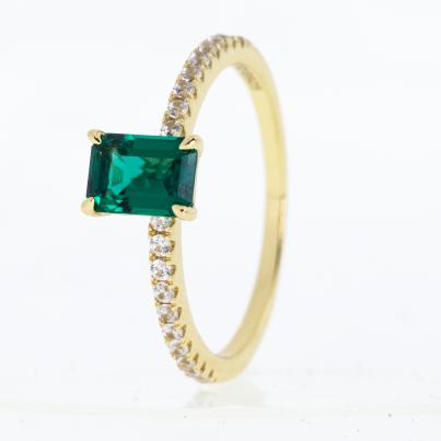 Christian Materne Ring 925 vergoldet LG Smaragd