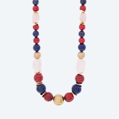 Christian Materne Collier Bambuskoralle, Lapis
