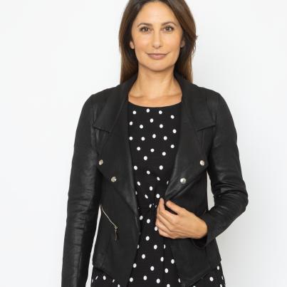 KERNIG by Sarah Kern Kunstlederjacke schwarz
