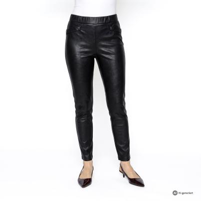 Kernig by Sarah Kern Velourshose Slim schwarz