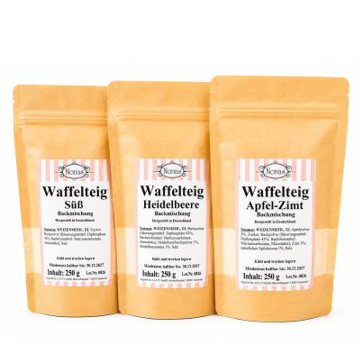 Nona's Waffelteig süßer Mix 3x250g