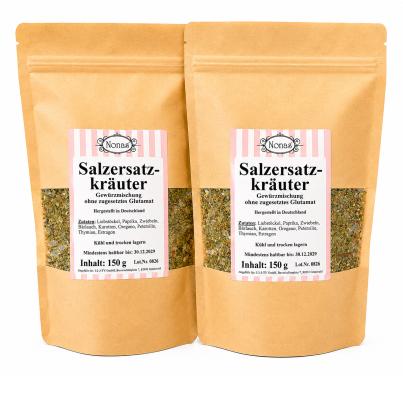 Nona's Salzersatzkräuter-Set Sortenrein 2x150g