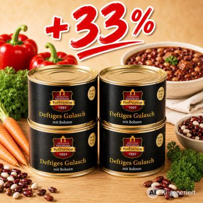 Deftiges Bohnen-Gulasch XXL