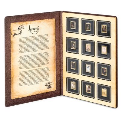12 Set Goldmünzen "Leonardo Da Vinci II"